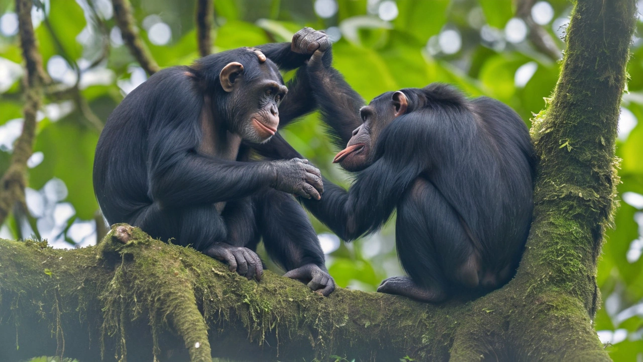 Обнаружение диалогов жестов у шимпанзе, подобных человеческим разговорам